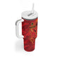 Montford Point Marines Tumbler With Handle Flame Fire Military Red Camo