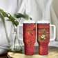 Montford Point Marines Tumbler With Handle Flame Fire Military Red Camo