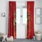 Montford Point Marines Window Curtain Flame Fire Military Red Camo