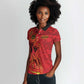 Montford Point Marines Women Polo Shirt Flame Fire Military Red Camo