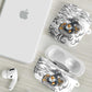 Montford Point Marines AirPods Case Flame Fire Military White Camo