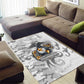 Montford Point Marines Area Rug Flame Fire Military White Camo
