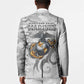 Montford Point Marines Blazer Flame Fire Military White Camo
