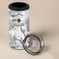 Montford Point Marines 4 in 1 Can Cooler Tumbler Flame Fire Military White Camo