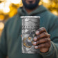 Montford Point Marines 4 in 1 Can Cooler Tumbler Flame Fire Military White Camo