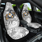 Montford Point Marines Car Seat Cover Flame Fire Military White Camo