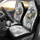 Montford Point Marines Car Seat Cover Flame Fire Military White Camo