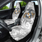 Montford Point Marines Car Seat Cover Flame Fire Military White Camo