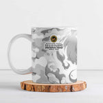 Montford Point Marines Ceramic Mug Flame Fire Military White Camo