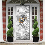Montford Point Marines Door Cover Flame Fire Military White Camo