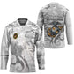 Montford Point Marines Hockey Jersey Flame Fire Military White Camo