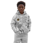 Montford Point Marines Kid Hoodie Flame Fire Military White Camo