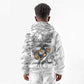 Montford Point Marines Kid Hoodie Flame Fire Military White Camo