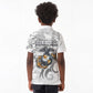 Montford Point Marines Kid Polo Shirt Flame Fire Military White Camo