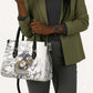 Montford Point Marines Leather Bag Flame Fire Military White Camo