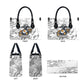 Montford Point Marines Leather Bag Flame Fire Military White Camo