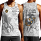 Montford Point Marines Men Tank Top Flame Fire Military White Camo
