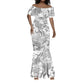 Montford Point Marines Mermaid Dress Flame Fire Military White Camo