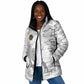 Montford Point Marines Padded Jacket Flame Fire Military White Camo