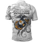 Montford Point Marines Polo Shirt Flame Fire Military White Camo
