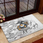 Montford Point Marines Rubber Doormat Flame Fire Military White Camo