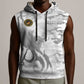 Montford Point Marines Sleeveless Hoodie Flame Fire Military White Camo