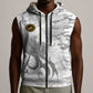 Montford Point Marines Sleeveless Zip Hoodie Flame Fire Military White Camo