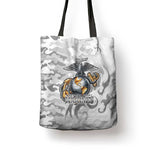 Montford Point Marines Tote Bag Flame Fire Military White Camo