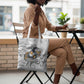 Montford Point Marines Tote Bag Flame Fire Military White Camo
