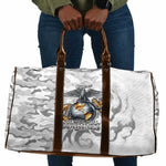 Montford Point Marines Travel Bag Flame Fire Military White Camo