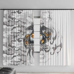 Montford Point Marines Window Curtain Flame Fire Military White Camo