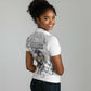 Montford Point Marines Women Polo Shirt Flame Fire Military White Camo