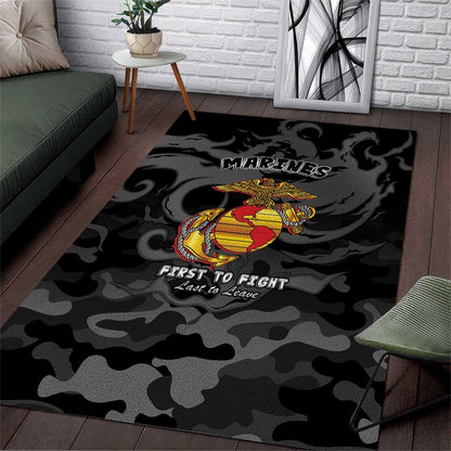 Montford Point Marines Area Rug First To Fight Last to Leave