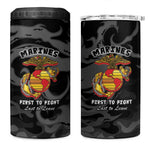 Montford Point Marines 4 in 1 Can Cooler Tumbler First To Fight Last to Leave