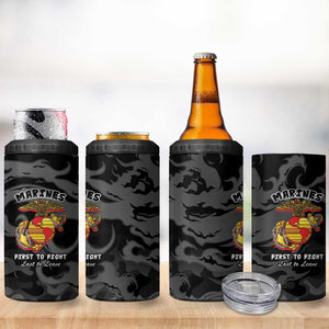 Montford Point Marines 4 in 1 Can Cooler Tumbler First To Fight Last to Leave
