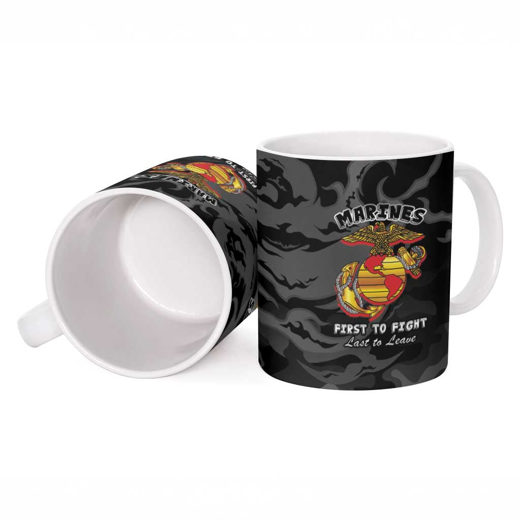 Montford Point Marines Ceramic Mug First To Fight Last to Leave