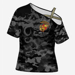 Montford Point Marines Cross Shoulder Shirt First To Fight Last to Leave