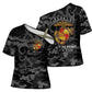 Montford Point Marines Cross Shoulder Shirt First To Fight Last to Leave