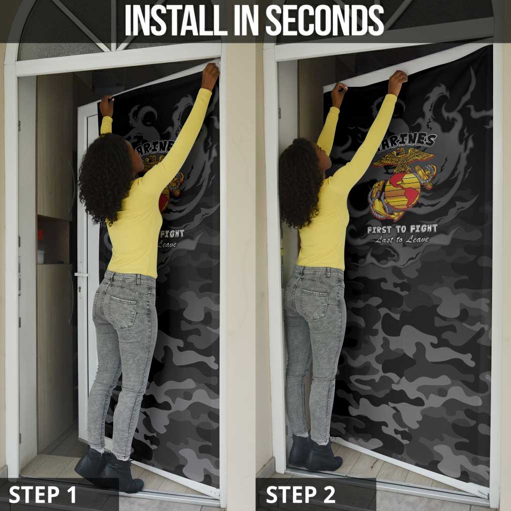 Montford Point Marines Door Cover First To Fight Last to Leave