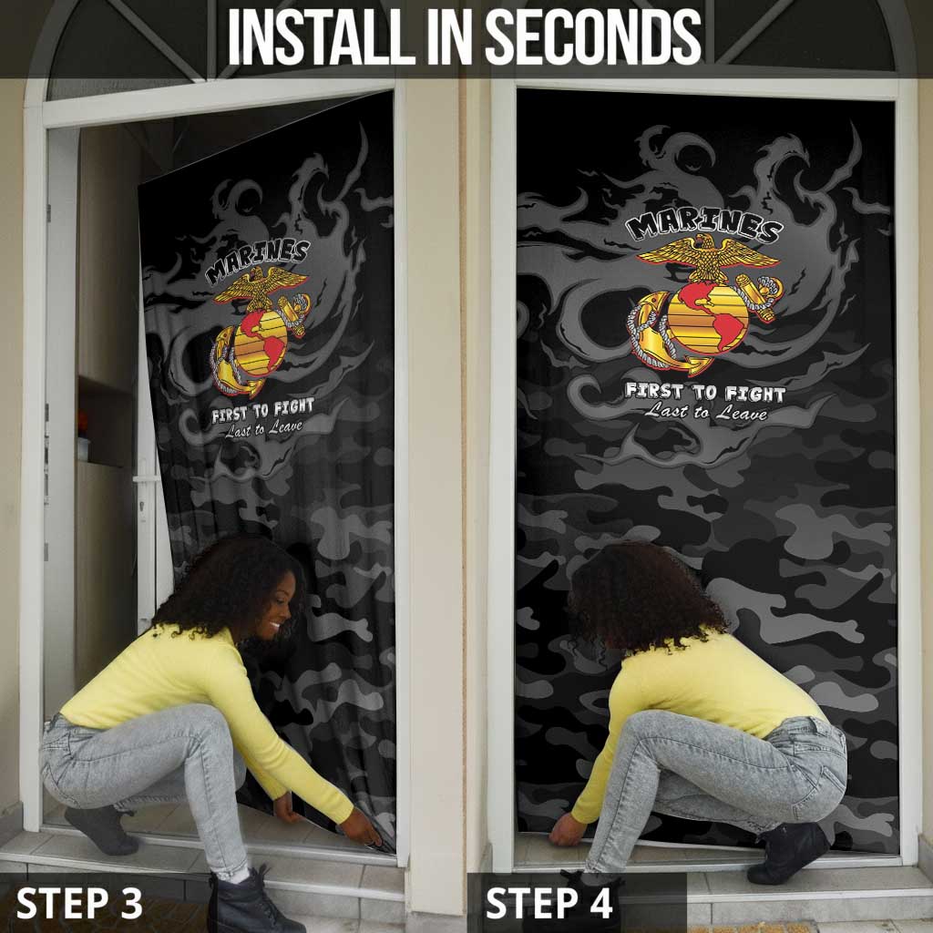 Montford Point Marines Door Cover First To Fight Last to Leave