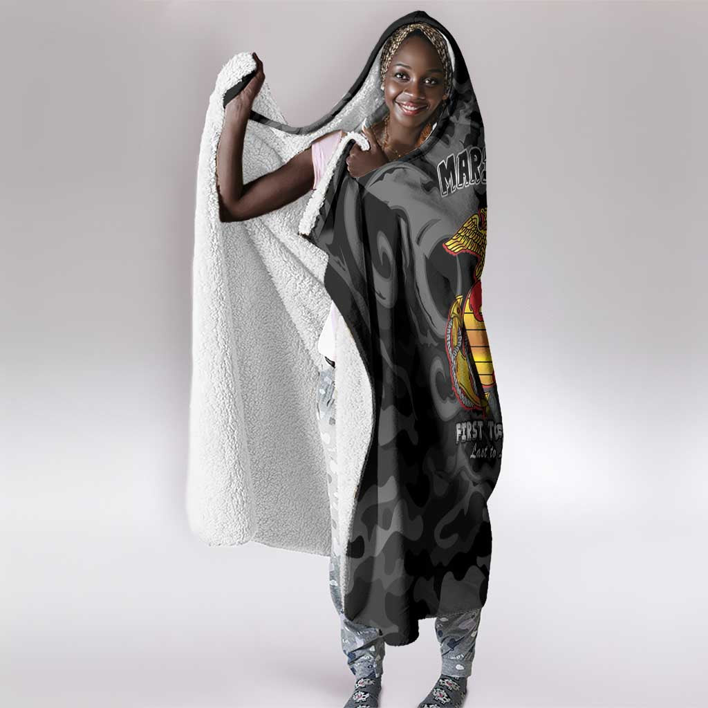 Montford Point Marines Hooded Blanket First To Fight Last to Leave