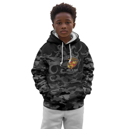 Montford Point Marines Kid Hoodie First To Fight Last to Leave