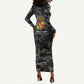 Montford Point Marines Long Sleeve Bodycon Dress First To Fight Last to Leave