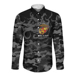 Montford Point Marines Long Sleeve Button Shirt First To Fight Last to Leave