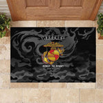 Montford Point Marines Rubber Doormat First To Fight Last to Leave