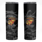 Montford Point Marines Skinny Tumbler First To Fight Last to Leave
