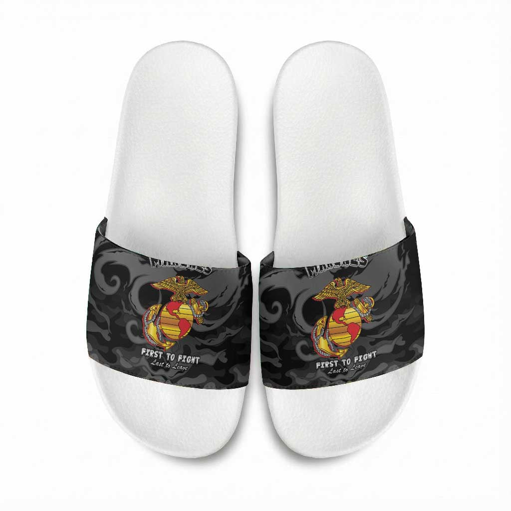 Montford Point Marines Slide Sandals First To Fight Last to Leave