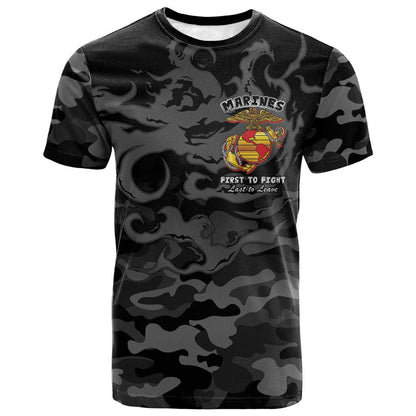 Montford Point Marines T shirt First To Fight Last to Leave