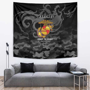 Montford Point Marines Tapestry First To Fight Last to Leave