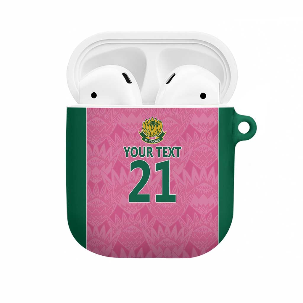 Pink South Africa Cricket Custom AirPods Case African King Proteas Be Way Pink